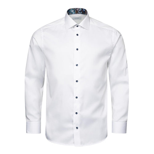 Skjorte - Signature Twill Slim Fit Shirt Dark Blue Floral