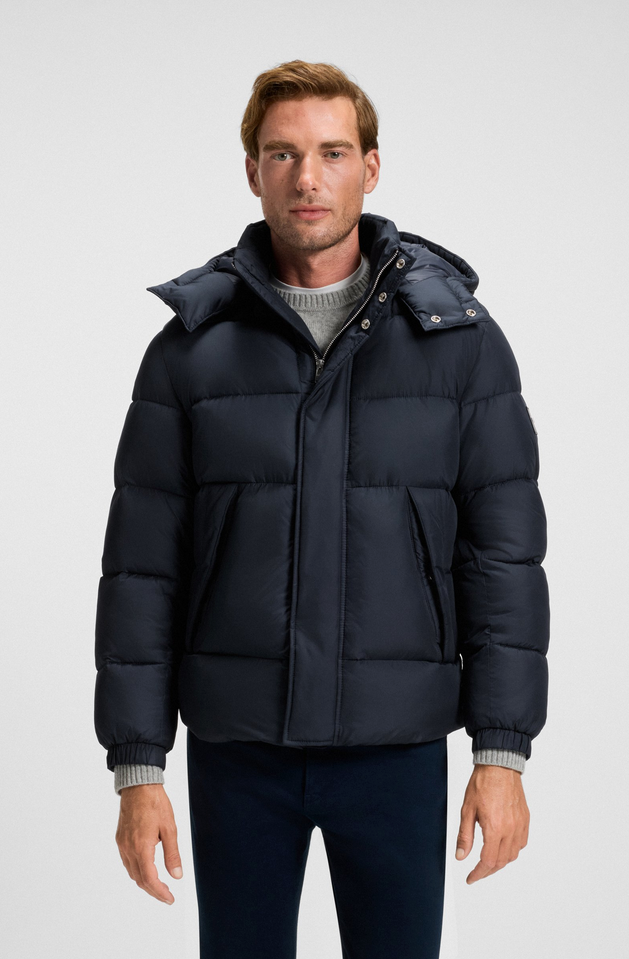 Jakke - Water-Repellent Jacket Logo Badge Dark Blue