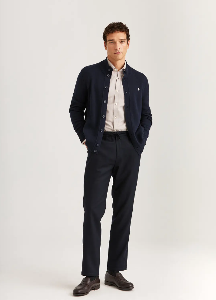 Cardigan - Hertford Button Cardigan Navy