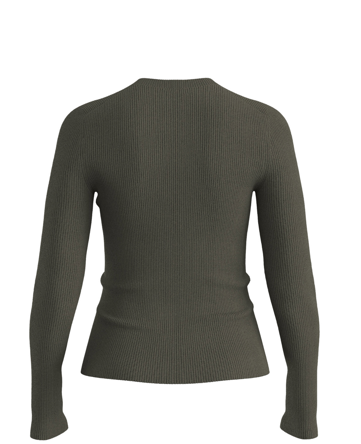Genser - Feliconia Merino Wool Sweater Henley Neckline Dark Green