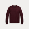 Genser - Slim Fit Washable Wool Crewneck Sweater Aged Wine Heather