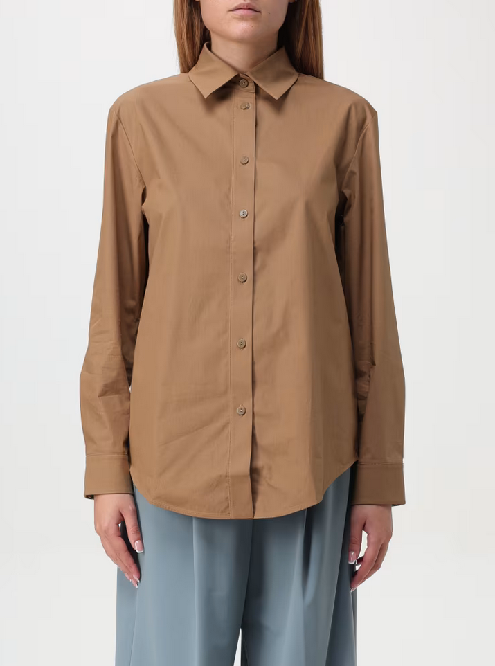 Skjorte - Antille Cotton Poplin Shirt Tobacco