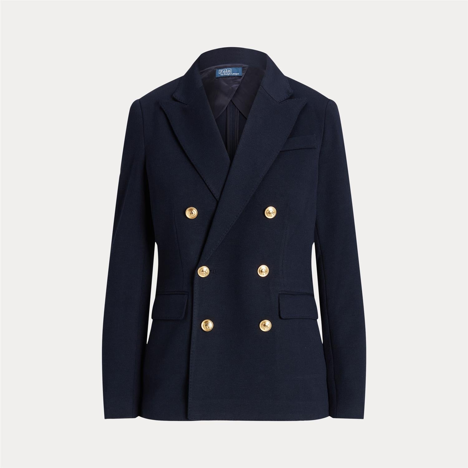 Blazer - Double-Breasted Knit Blazer Park Avenue Navy