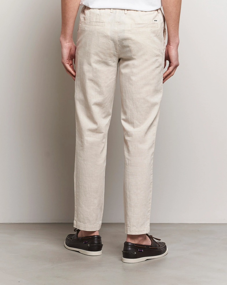 Linbukse - Kane Linen Blend Pants Light Beige