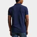 Pique - Custom Slim Fit Big Pony Mesh Polo Shirt Cruise Navy