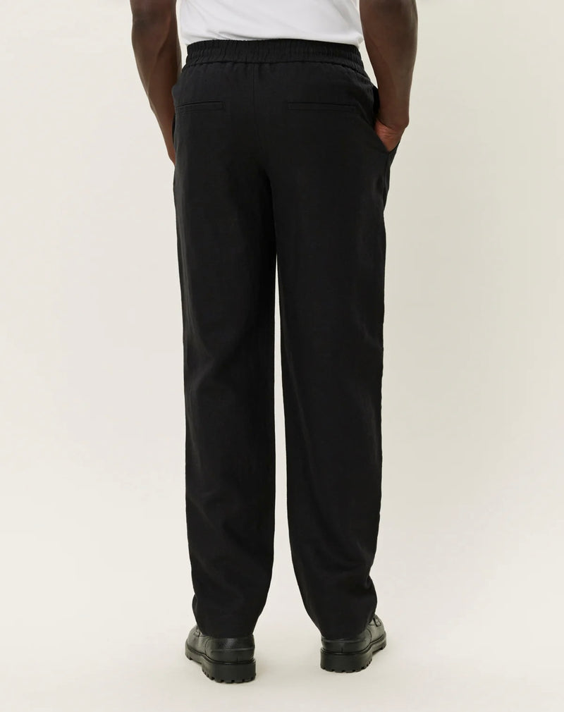 Linbukse - Patrick Linen Pants Black