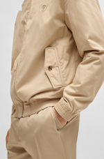 Ytterjakke -  Coiner Cotton-Blend Jacket Double B Monogram Light Beige