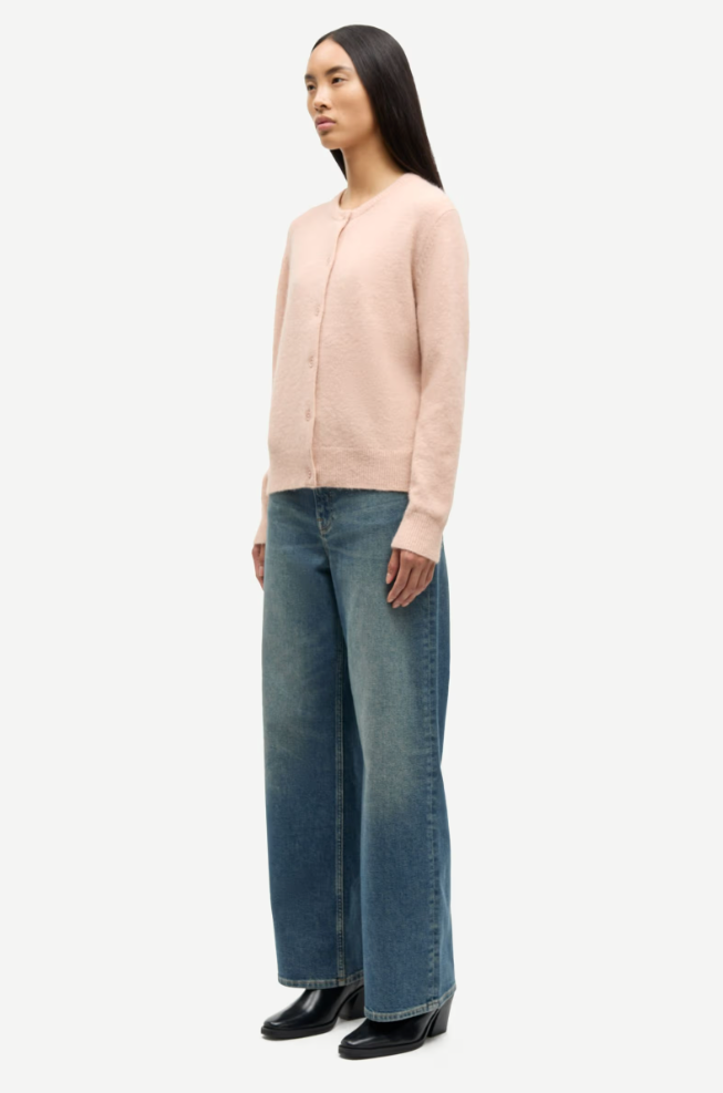 Cardigan - Nor Short Cardigan Cameo Rose