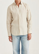 Linskjorte - Douglas Linen Shirt-Classic Fit Khaki