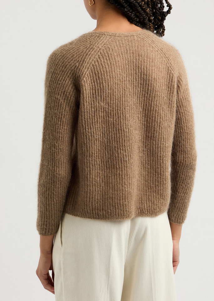 Genser - Fresis Ribbed-Knit Jumper Tobacco