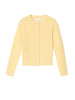 Cardigan - Pointelle Classic Cardigan Pastel Yellow