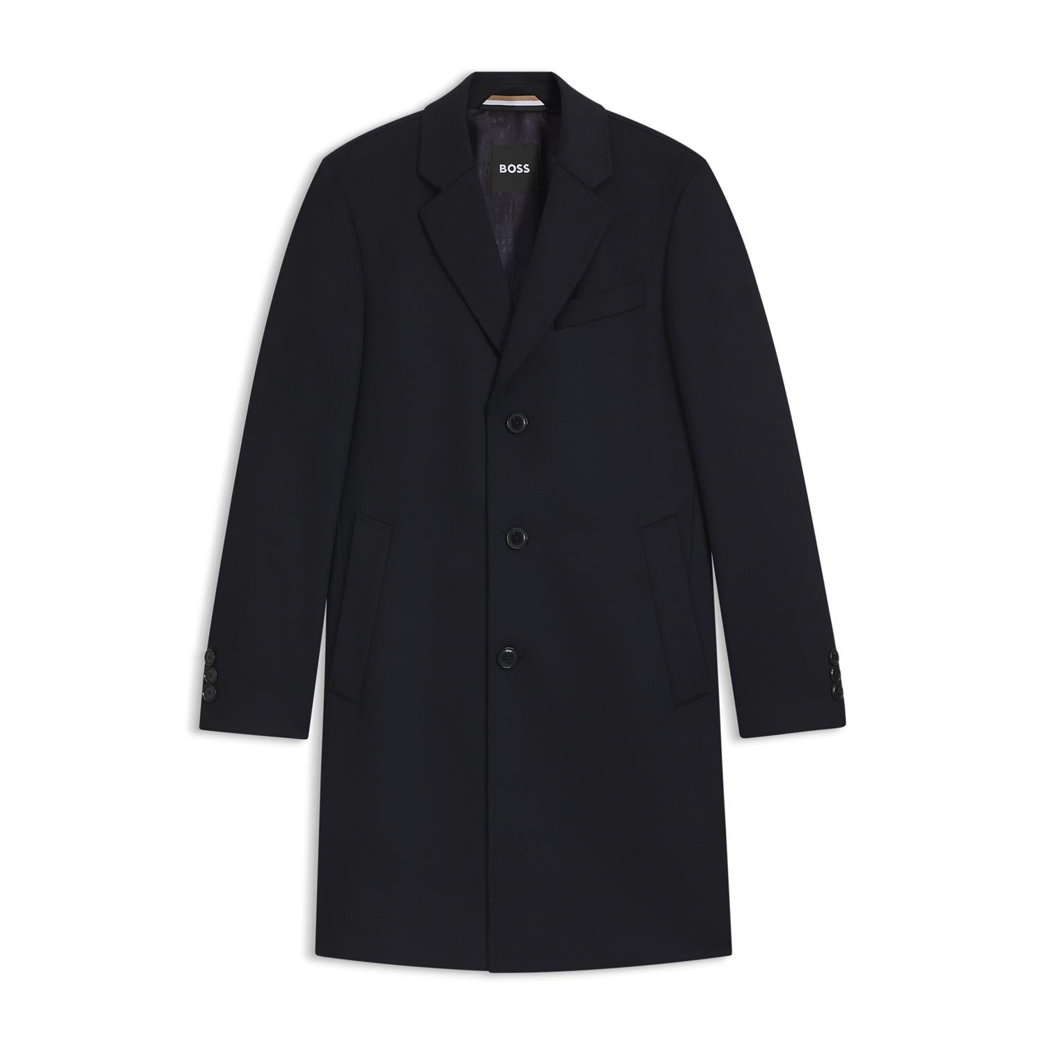 Frakk -  Slim-fit Coat in wool and cashmere dark blue