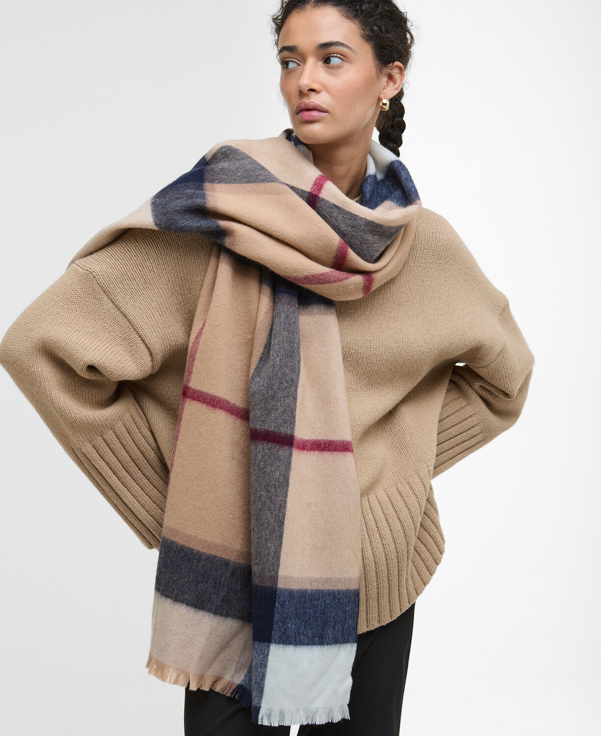 Skjerf - Barbour Rosefield Tartan Scarf Brown