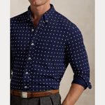 Skjorte - Square Print Featherweight Mesh Shirt