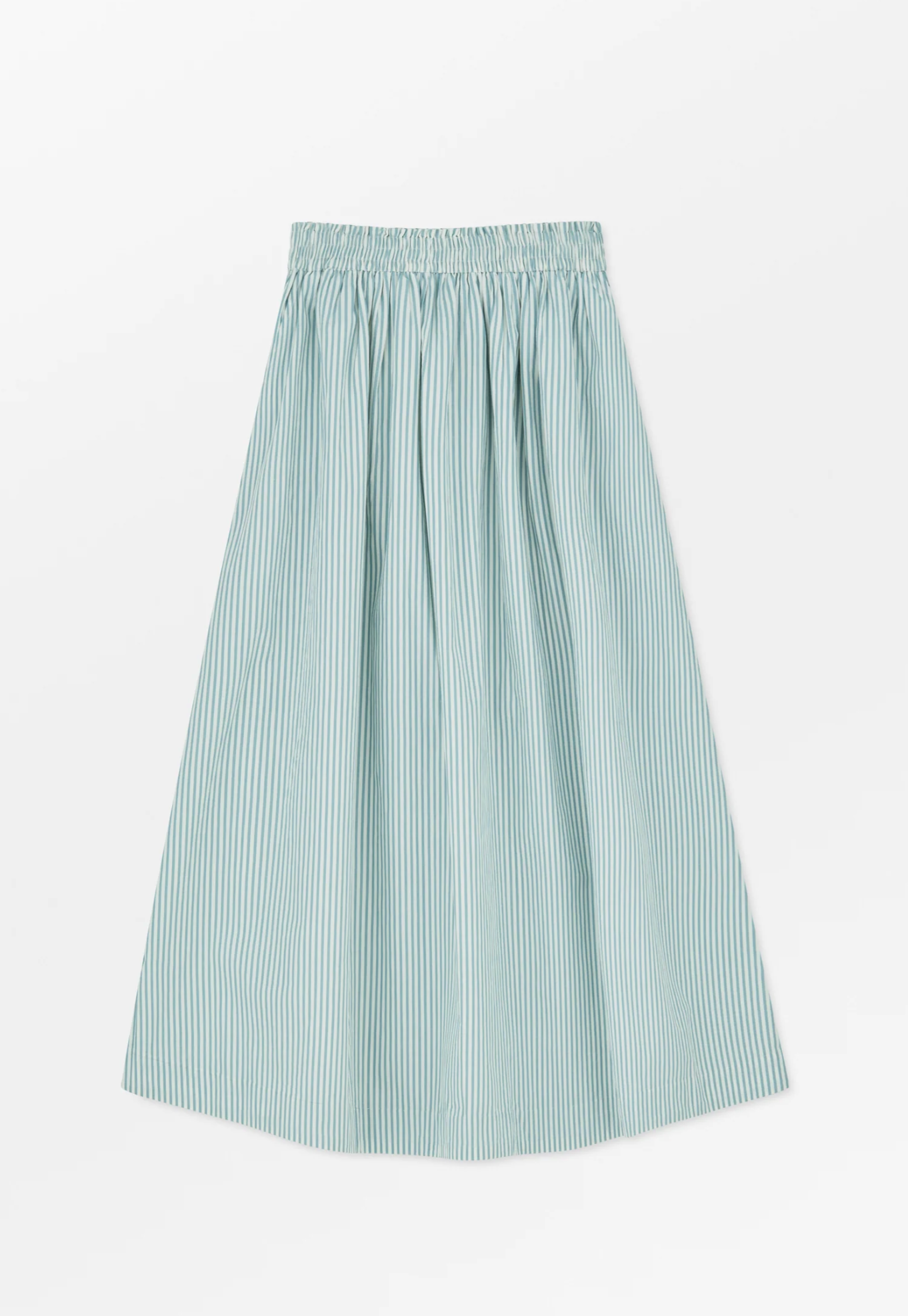 Skjørt - Dagny Skirt White Aqua Stripe