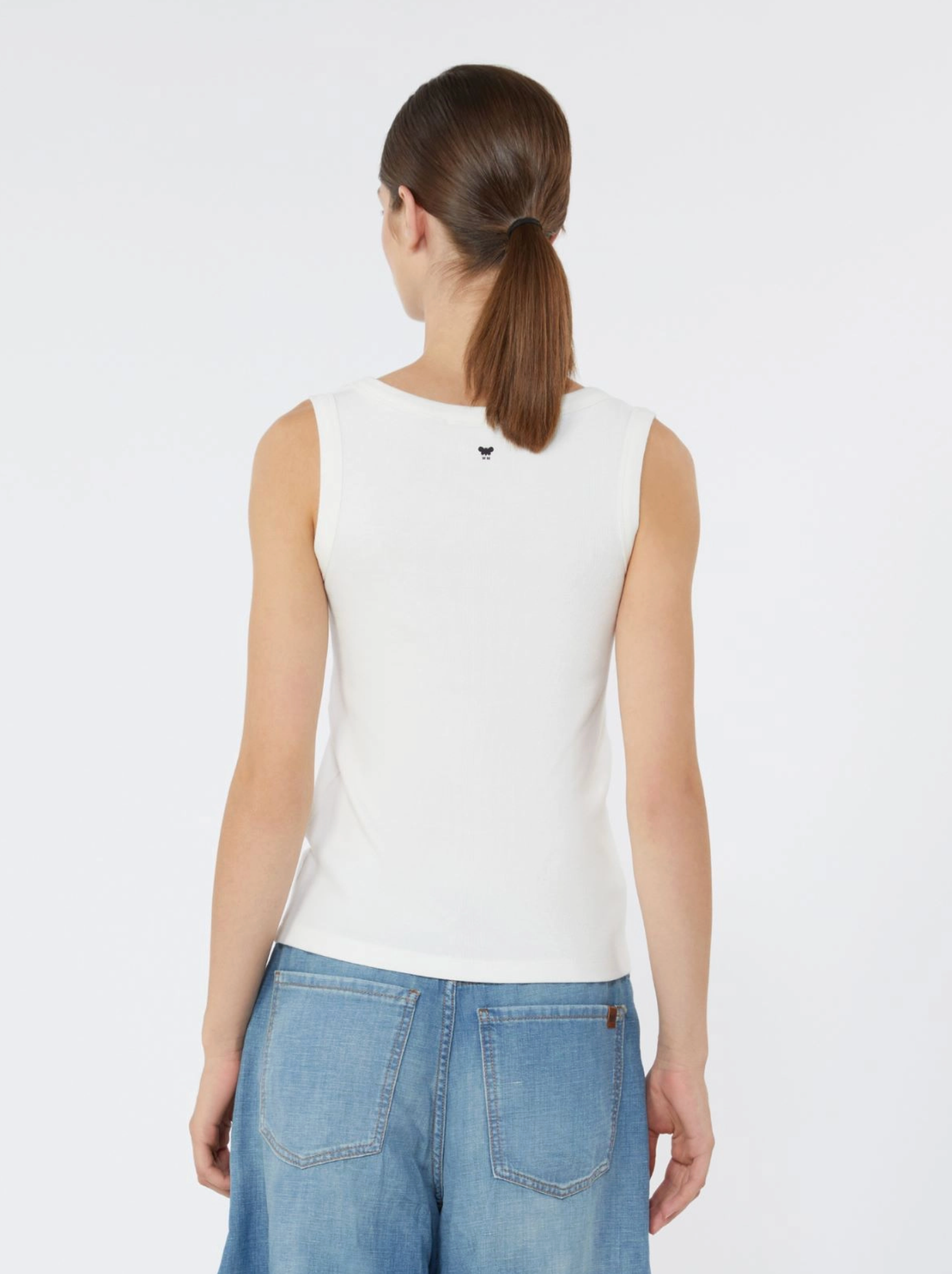 Singlet - Stretch Cotton Top  white