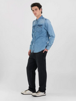 Skjorte - Regular Fit Denim Shirt Light Blue