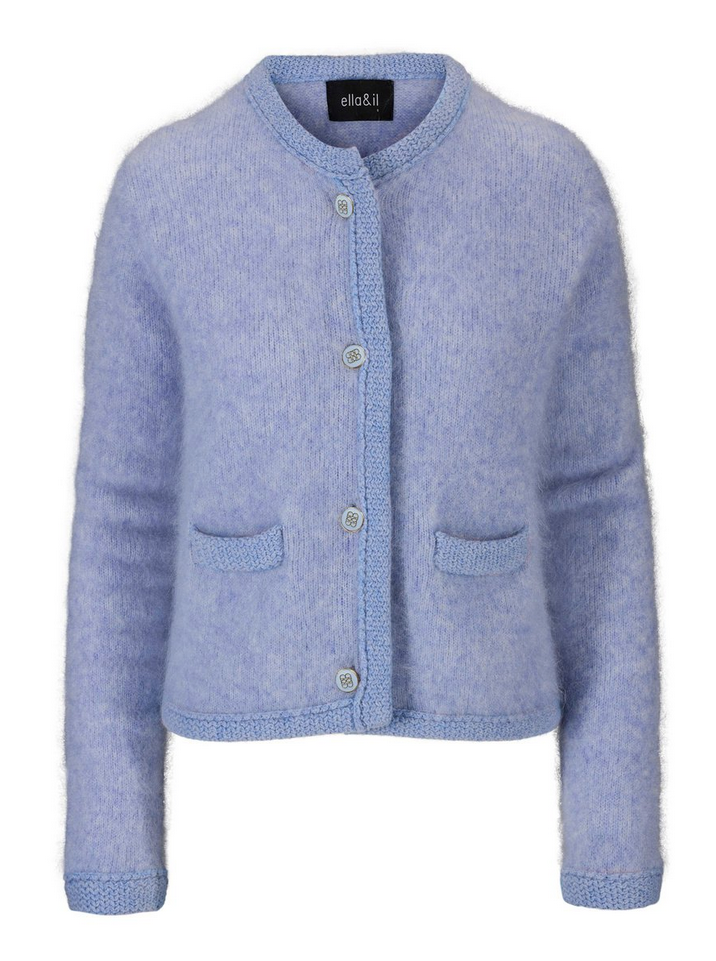 Cardigan - Una Chunky Jacket Light Blue