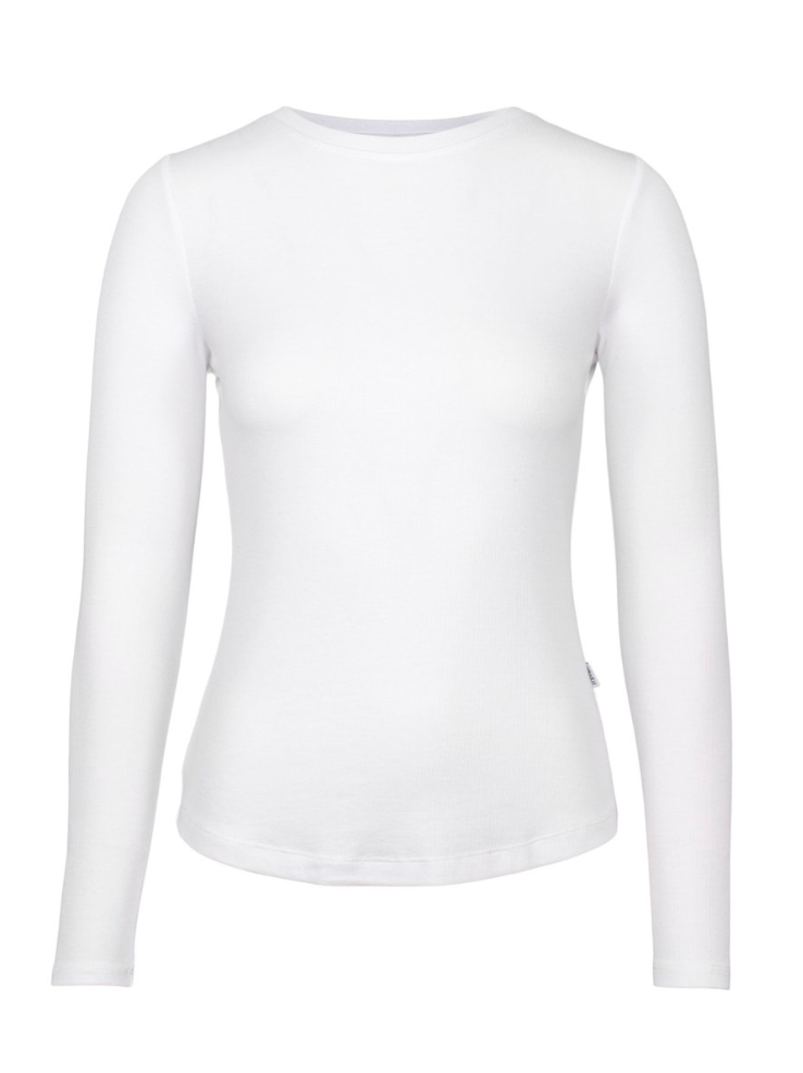 Genser - Riva Rib Longsleeve White