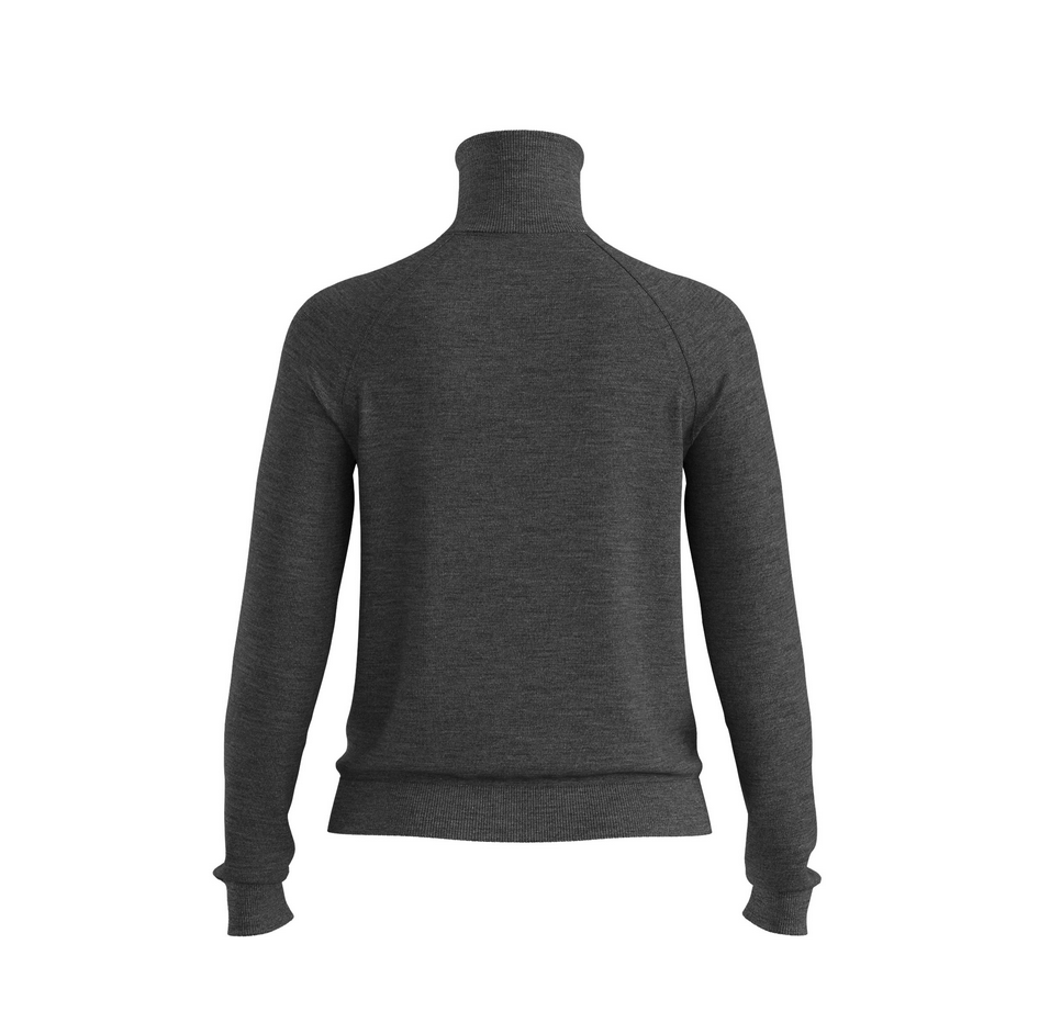 Turtleneck - Rollneck Sweater Merino Wool Dark Grey