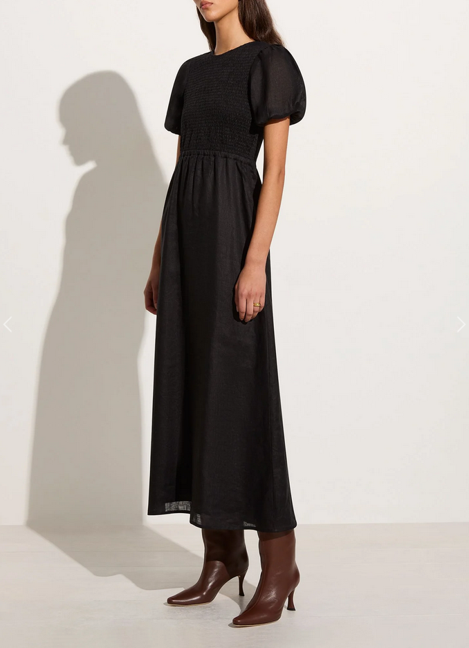 Kjole - Gloria Midi Dress Black