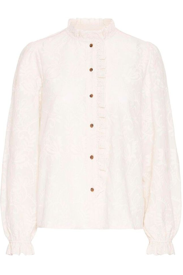 Bluse - Irjose Cotton Blouse Birch
