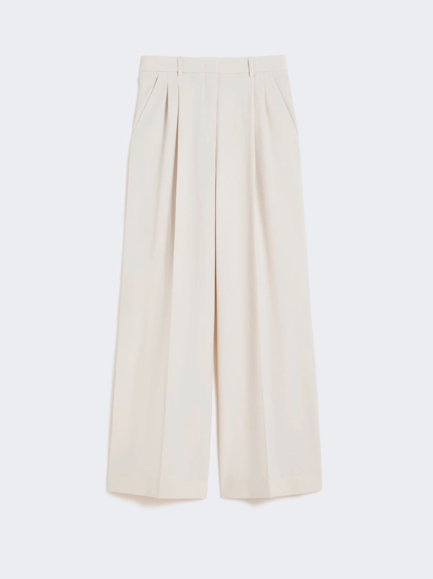 Bukse - Dasta Wool-blend Trousers Ivory