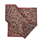 Skjerf - Large Light Red Flower Scarf