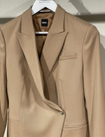 Blazer - Jia Slim-Fit Jacket Wool Blend Twill Medium Beige