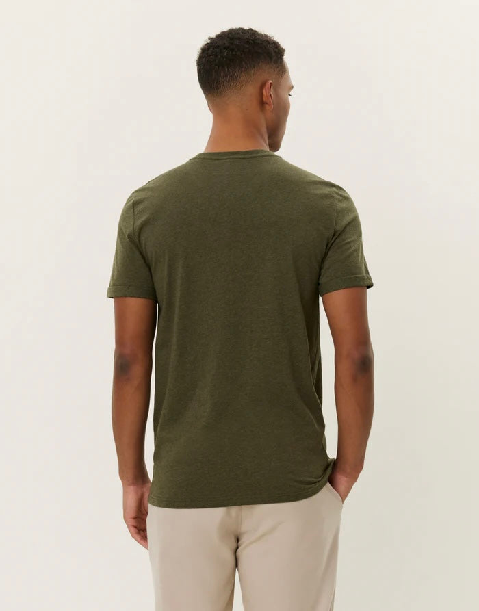 T-skjorte - Nørregaard Tonal T Shirt Forest Green Melange