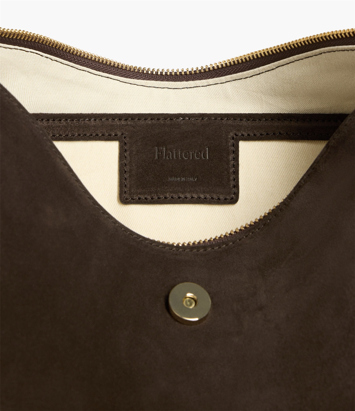 Veske - Gaia Ornament Handbag Suede Chocolate