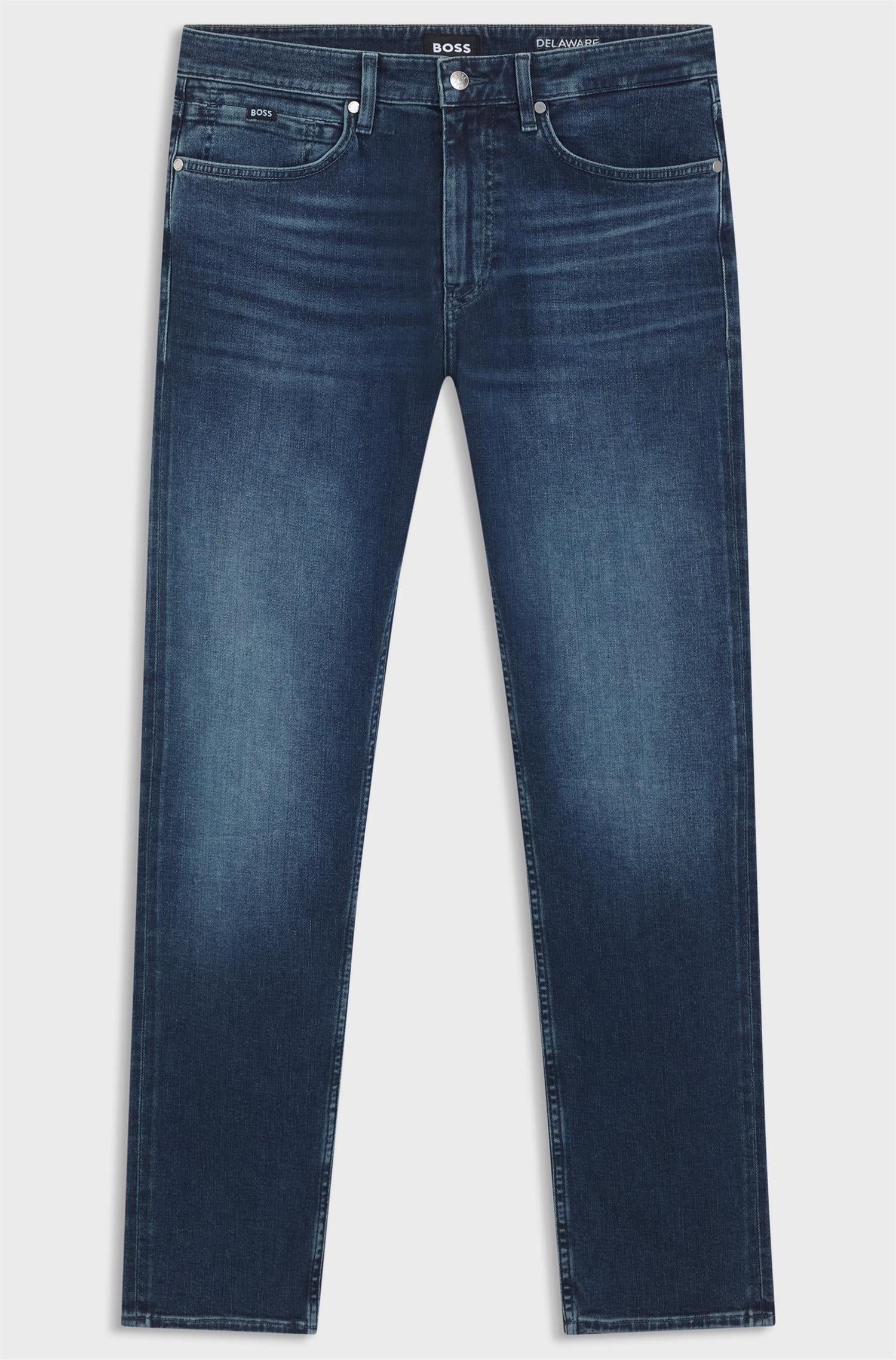 Jeans -  Delaware slim-fit jeans in blue soft-touch denim