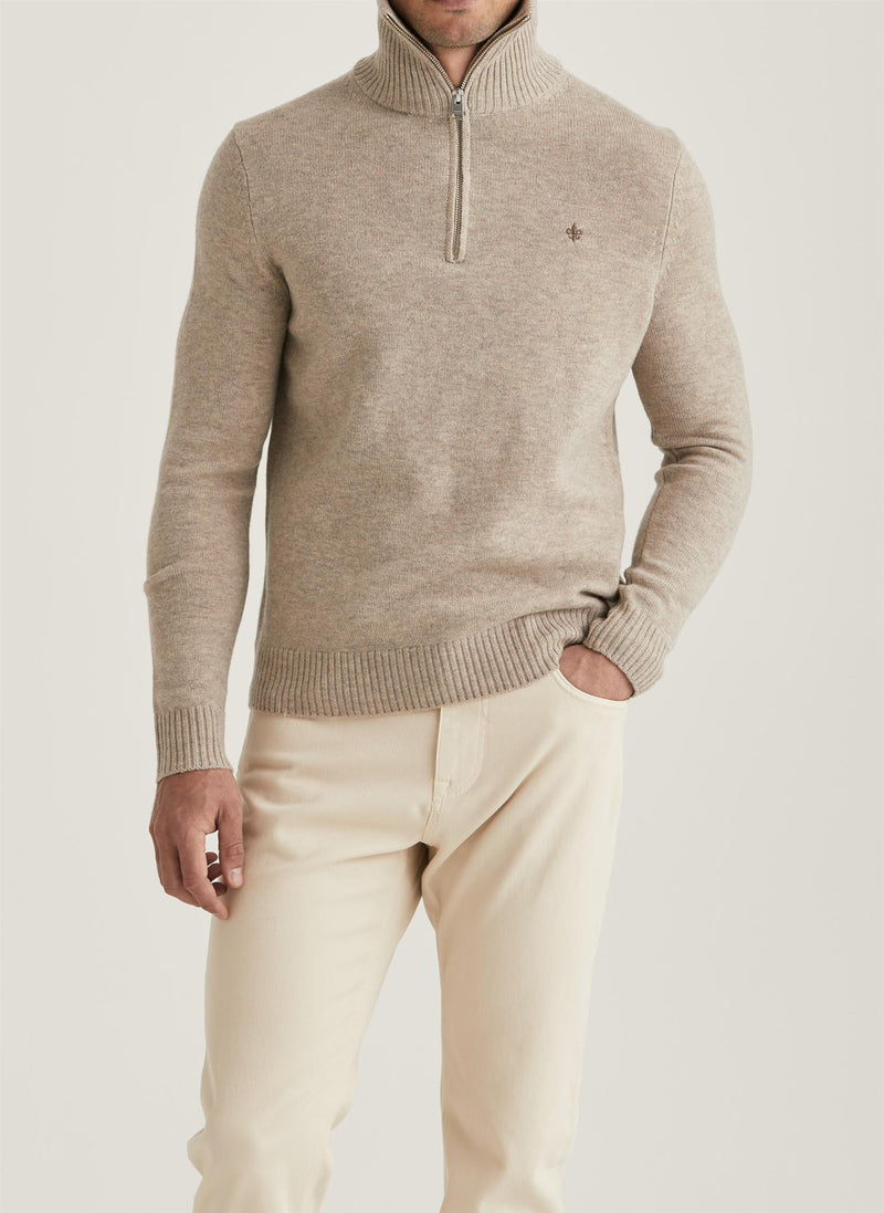 Genser - Hertford Half Zip Khaki