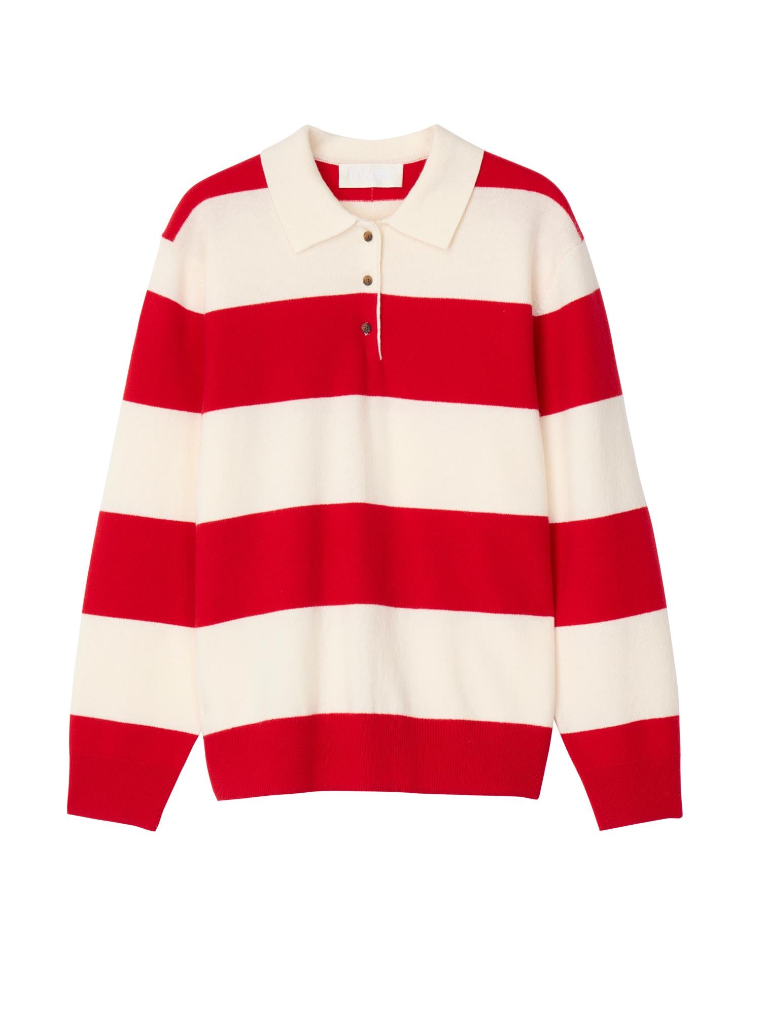 Genser - Estate Pique Sweater Red Macadamia