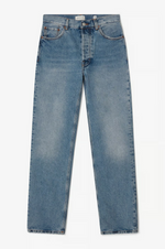 Jeans - Straight Leg Denim Light Blue Wash