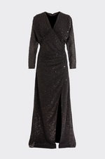 Kjole - Debbie Sequin Dress Black