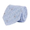 Slips - Classic Tie Fishbone & Flower Sky Blue