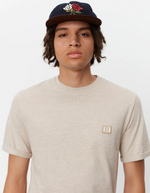 T-Skjorte - Piece T-Shirt Light Sand Melange/Ivory