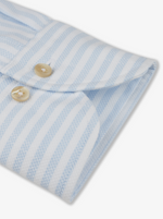 Skjorte - Slimline Light Blue Stripe
