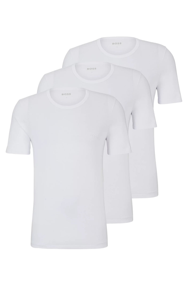 T-skjorte - Three-Pack Roundneck Regular Fit T-Shirts White
