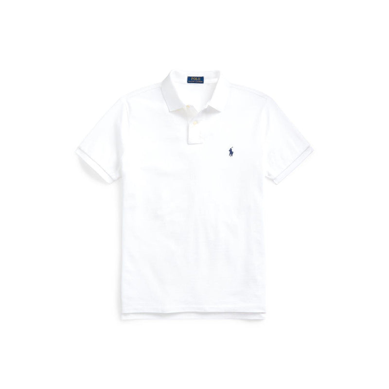 T skjorte - Custom Slim Fit Mesh Polo White