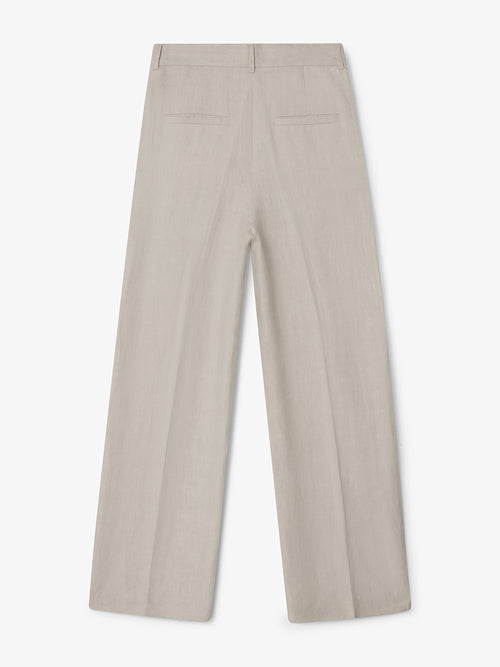 Bukse - Wide Suit Trousers Oat