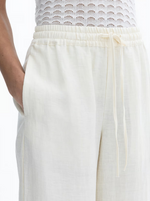Bukse - Drawstring Trousers Vanilla White