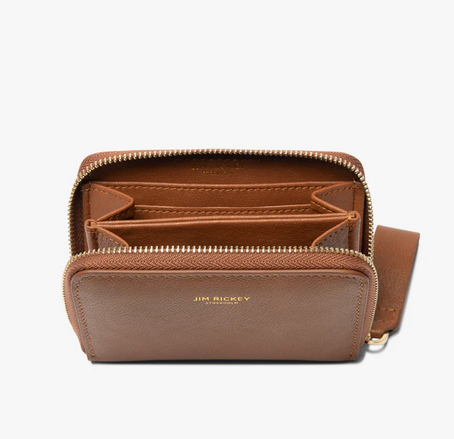 Lommebok - Small Zip Wallet Cognac