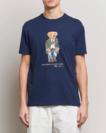 T-Skjorte - Printed Bear Crew Neck T-Shirt Newport Navy