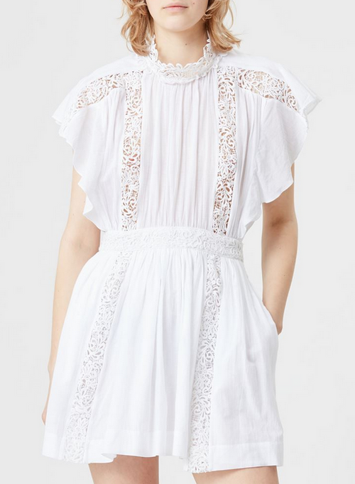 Kjole - Gisele Lacy  Cotton Dress White