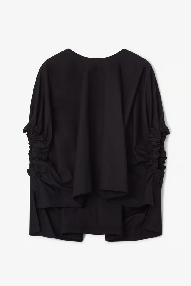 Topp - Rouched Top Black