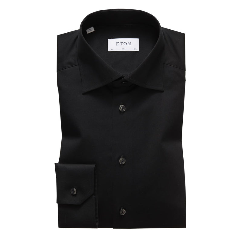 Skjorte - Black Shirt - Signature Twill Slim fit
