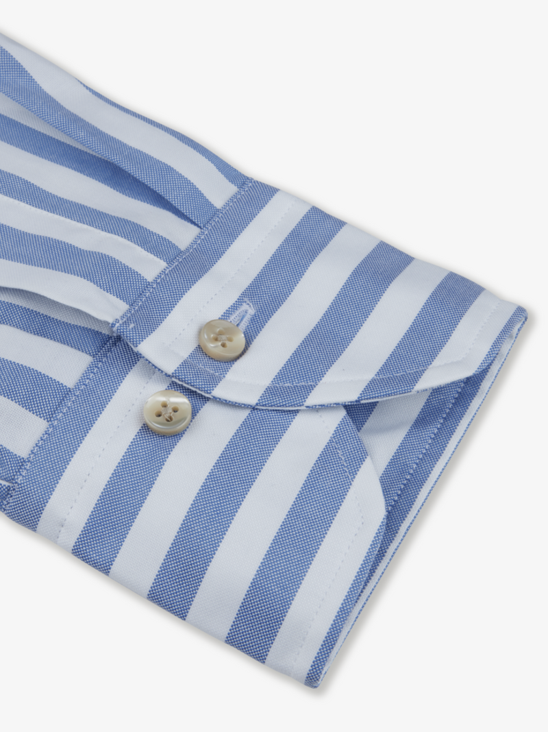 Skjorte - Fitted Body Blue Stripe