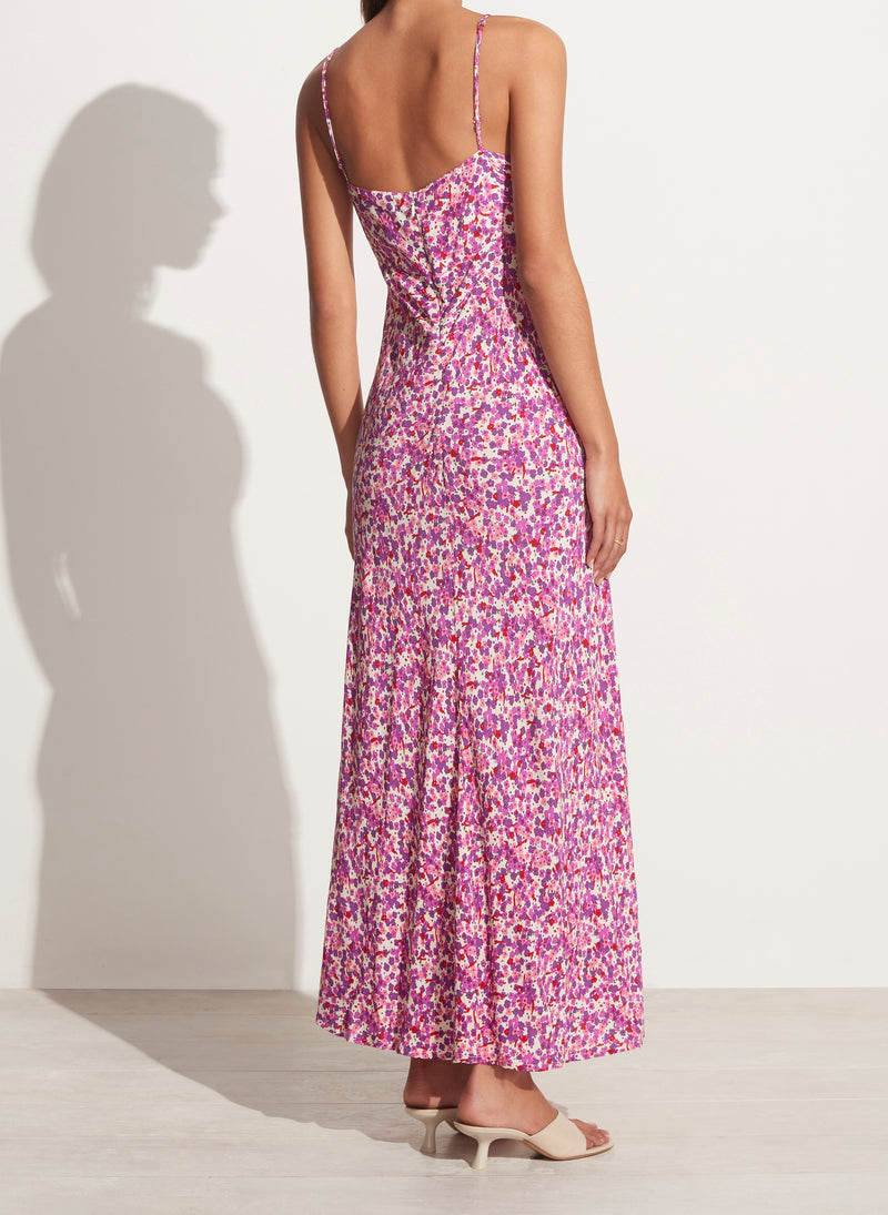 Kjole - San Paolo Midi Dress Lou Floral Print Violet